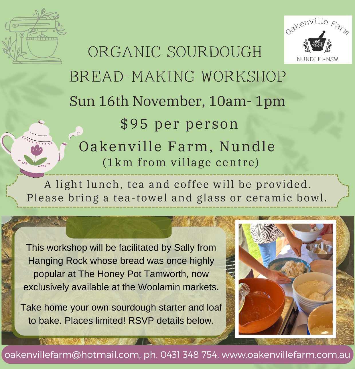 Organic Sourdough Bread-making Workshop