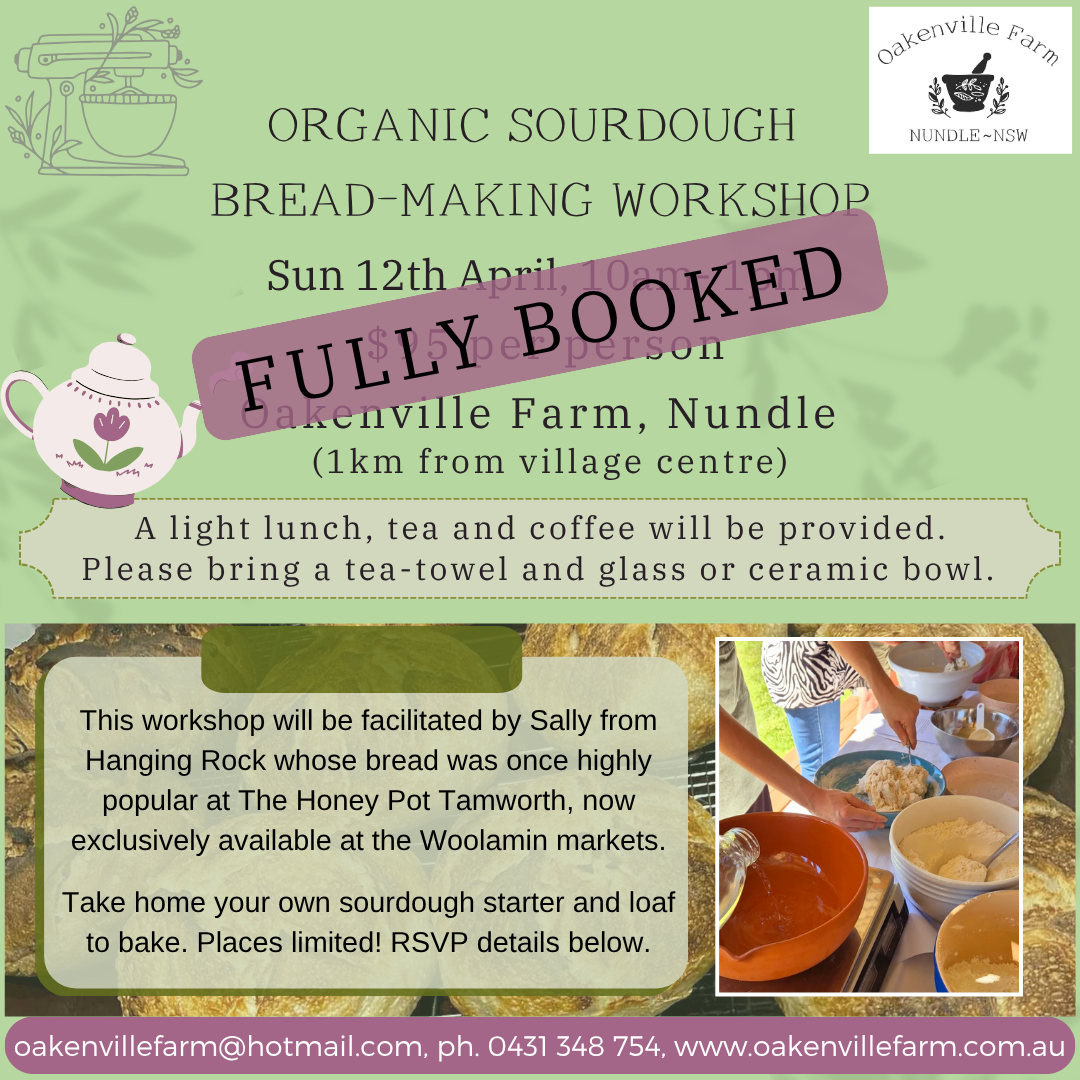 FULL- Organic Sourdough Bread-making Workshop- FULL